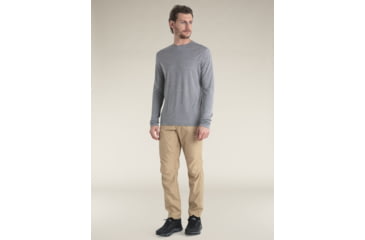 Image of Icebreaker Merino Blend 125 Cool-Lite Sphere Long Sleeve Tee - Mens, Metro HTHR, Medium, IB0A56ZL016M