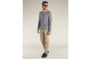 Image of Icebreaker Merino Blend 125 Cool-Lite Sphere Long Sleeve Tee - Mens, Metro HTHR, Medium, IB0A56ZL016M