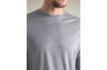 Image of Icebreaker Merino Blend 125 Cool-Lite Sphere Long Sleeve Tee - Mens, Metro HTHR, Medium, IB0A56ZL016M
