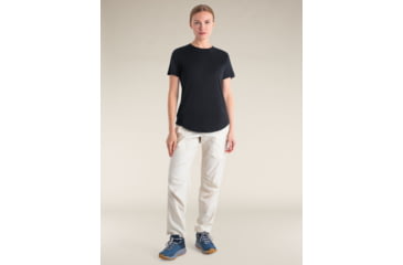 Image of Icebreaker Merino Blend 125 Cool-Lite Sphere SS T-Shirt - Women's, Black, Extra Small, IB0A56ZO001XS
