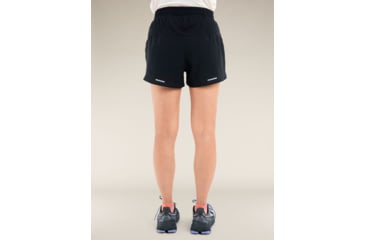 Image of Icebreaker Merino Blend 125 ZoneKnit Speed 3 Shorts - Womens, Black, Medium, IB0A56XM001M