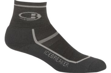 Image of Icebreaker Multisport Cushion Mini Sock - Men's-Silver/Harvest/Silver-Large