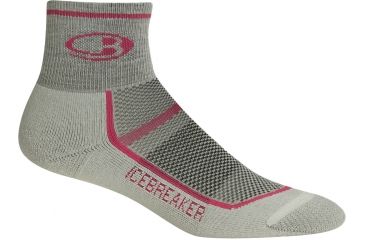 Image of Icebreaker Multisport Cushion Mini Sock - Women's-Silver/Cherub/Silver-Small