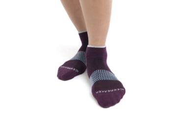 Image of Icebreaker Multisport Light Mini Socks - Women's, Nightshade/Snow/Kyanite, Small, IB105127982S