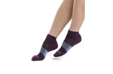 Image of Icebreaker Multisport Light Mini Socks - Womens, Nightshade/Snow/Kyanite, Small, IB105127982S