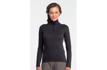 Image of Icebreaker Oasis Long Sleeve Half Zip Top - Women's-Cognac-X-Large