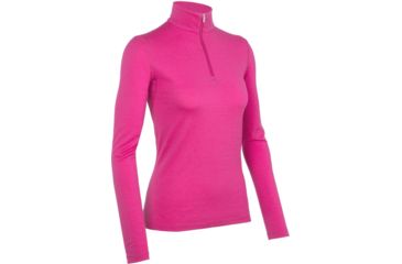 Image of Icebreaker Oasis Long Sleeve Half Zip Top - Women's-Magenta-Large
