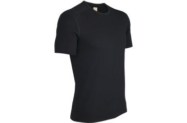 Image of Icebreaker Oasis Short Sleeve Crewe - Men's-Black-X-Large