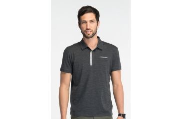 Image of Icebreaker Outdoor Lite Crew Sock Clearance - Men's-Oil/Silver/Black-X-Large