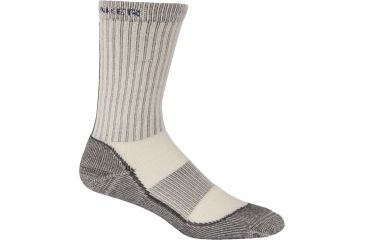 Image of Icebreaker Outdoor Lite Crew Sock - Women's-2 PAIR Silver/Horizon/Oil-Large