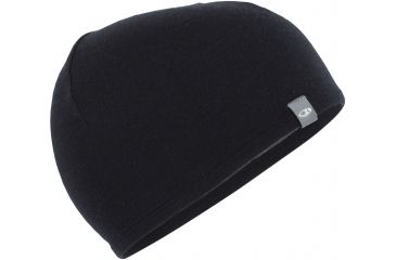 Image of Icebreaker Pocket Hat - Unisex-Black/Gritstone Heather-One Size