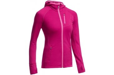 Image of Icebreaker Quantum Long Sleeve Zip Hood - Womens