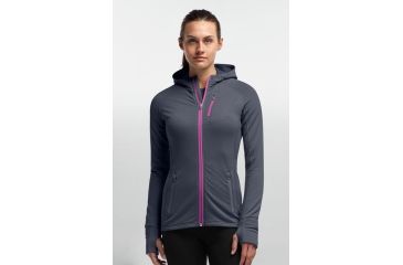 Image of Icebreaker Quantum Plus Long Sleeve Zip Hood - Women's-Panther-Small