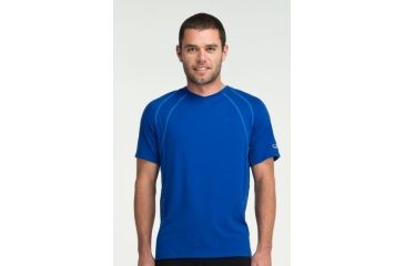 Image of Icebreaker Quest Crewe Short Sleeve Shirt - Men's-Cobalt-X-Large