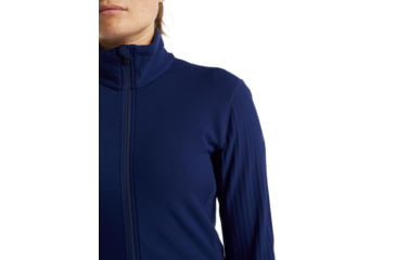 Image of Icebreaker RealFleece Descender Long Sleeve Zip Jacket - Womens, Royal Navy, Small, IB103900466S
