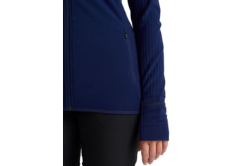 Image of Icebreaker RealFleece Descender Long Sleeve Zip Jacket - Womens, Royal Navy, Small, IB103900466S
