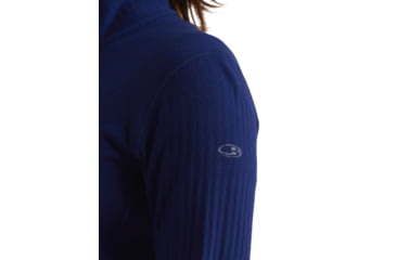 Image of Icebreaker RealFleece Descender Long Sleeve Zip Jacket - Womens, Royal Navy, Small, IB103900466S