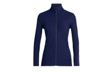 Image of Icebreaker RealFleece Descender Long Sleeve Zip Jacket - Womens, Royal Navy, Small, IB103900466S