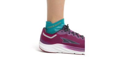 Image of Icebreaker Run+ Ultralight Micro Socks - Women's, Flux Green/Solar, Medium, IB104215895M