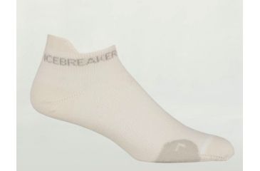 Image of Icebreaker Run Ultralite Micro Sock Clearance - Women's-White/Silver/White-Small