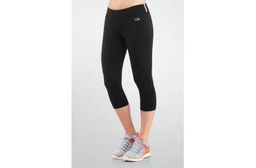 Image of Icebreaker Rush 3/4 Tights - Womens-Black-Medium