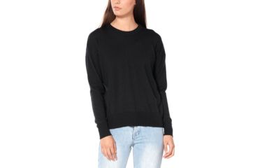 Image of Icebreaker Shearer Crewe Sweater - Womens, Black, Large, 104822001L