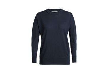 Image of Icebreaker Shearer Crewe Sweater - Womens, Midnight Navy, Extra Small, 104822401XS
