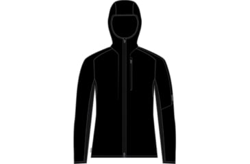 Image of Icebreaker Shell+ Merino Cotton Windbreaker - Men's, Black, Extra Large, IB0A56OB001XL