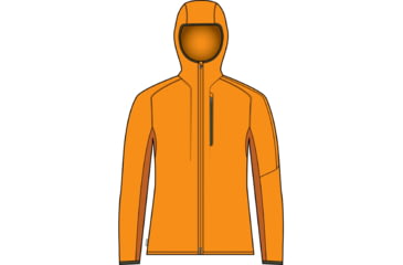 Image of Icebreaker Shell+ Merino Cotton Windbreaker - Men's, Solar/Earth/Cb, Extra Small, IB0A56OB869XS