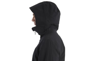 Image of Icebreaker Shell+ Peak Hooded Jacket - Mens, Black, Small, IB0A56QB001S