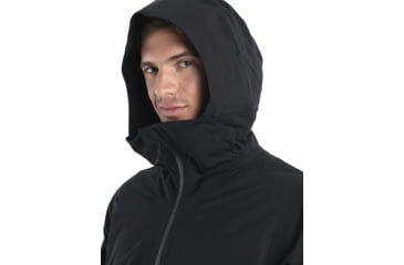 Image of Icebreaker Shell+ Peak Hooded Jacket - Mens, Black, Small, IB0A56QB001S
