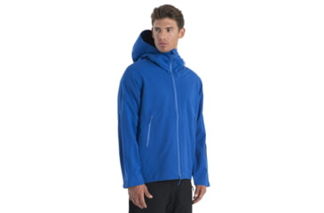 Image of Icebreaker Shell+ Peak Hooded Jacket - Mens, Lazurite, 2XL, IB0A56QB580XXL