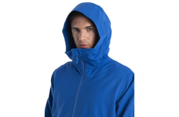 Image of Icebreaker Shell+ Peak Hooded Jacket - Mens, Lazurite, 2XL, IB0A56QB580XXL