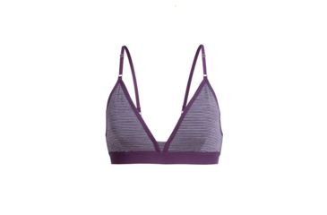 Image of Icebreaker Siren Bra - Womens, Blush Heather/Stripe, Small, 103026-605-S