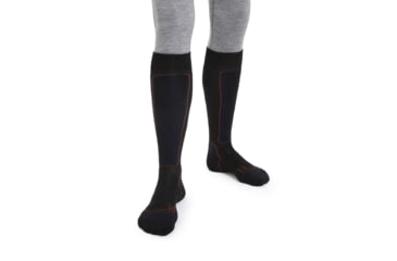 Image of Icebreaker Ski+ Medium Over The Calf Socks - Men's, Black/Royal Navy/Espresso, Medium, IB104884262M