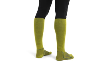 Image of Icebreaker Ski+ Ultralight Over The Calf Socks - Mens, Bio Lime/Loden/Lazurite, Medium, IB104878951M