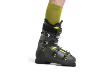 Image of Icebreaker Ski+ Ultralight Over The Calf Socks - Mens, Bio Lime/Loden/Lazurite, Medium, IB104878951M