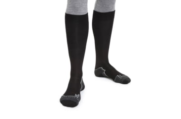 Image of Icebreaker Ski+ Ultralight Over The Calf Socks - Men's, Black, Large, IB104878001L