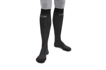 Image of Icebreaker Snow Liner Over The Calf Socks - Mens, Black, Large, IB103942001L