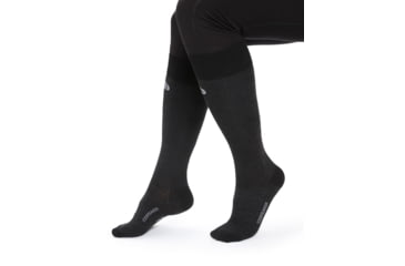 Image of Icebreaker Snow Liner Over The Calf Socks - Women's, Black, Large, IB103941001L