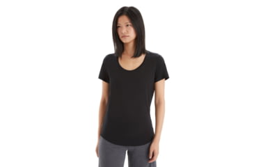 Image of Icebreaker Sphere II Short Sleeve Scoop T-Shirt - Womens, Black, Large, IB0A56EY001L