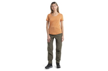 Image of Icebreaker Sphere II Short Sleeve Scoop T-Shirt - Women's, Earth Heather, Large, IB0A56EY875L