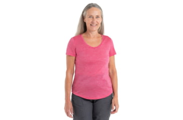 Image of Icebreaker Sphere II Short Sleeve Scoop T-Shirt - Womens, Tempo Heather, Large, IB0A56EY943L