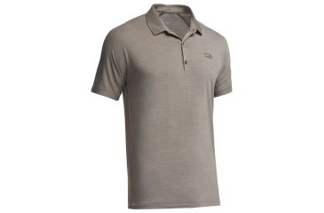 Image of Icebreaker Sphere Short Sleeve Polo - Men's-Trail Heather-X-Large