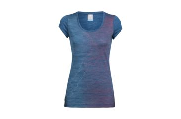 Image of Icebreaker Sphere Short Sleeve Scoop Cool Relief, Prussian Blue Hthr, S, 104165402S