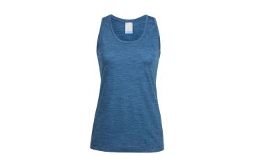 Image of Icebreaker Cool-Lite Sphere Tank - Women's, Prussian Blue Heather, Extra Small, 104088401XS