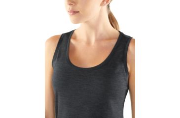 Image of Icebreaker Cool-Lite Sphere Tank - Women's, Black Heather, Medium, 104678001M