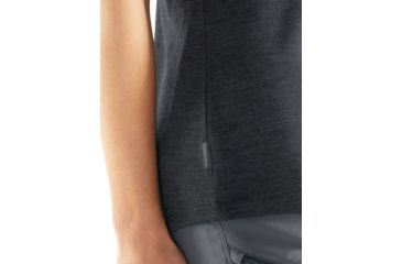 Image of Icebreaker Cool-Lite Sphere Tank - Women's, Black Heather, Medium, 104678001M