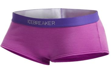 Image of Icebreaker Sprite Hot Pants - Women's, Sweetpea/Lupin/Lupin, Large, 102113502L