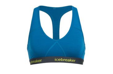 Image of Icebreaker Sprite Racerback Bra - Women's, Alpine/Stealth, Large, 103020403L
